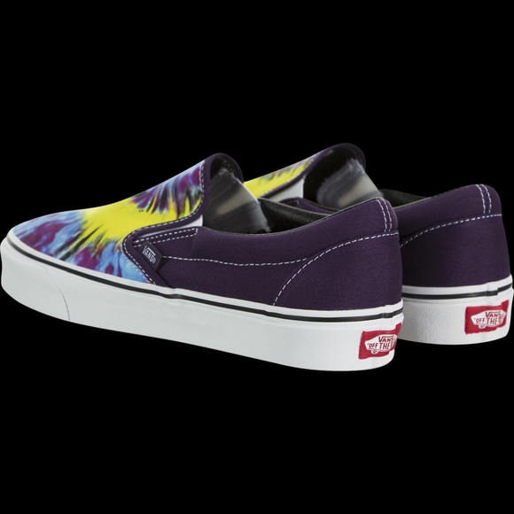 1 LEFT 🆕Vans | Classic Slip On Mysterioso Tie-Dye Blue Yellow Womens Size 5.5 - Picture 3 of 7